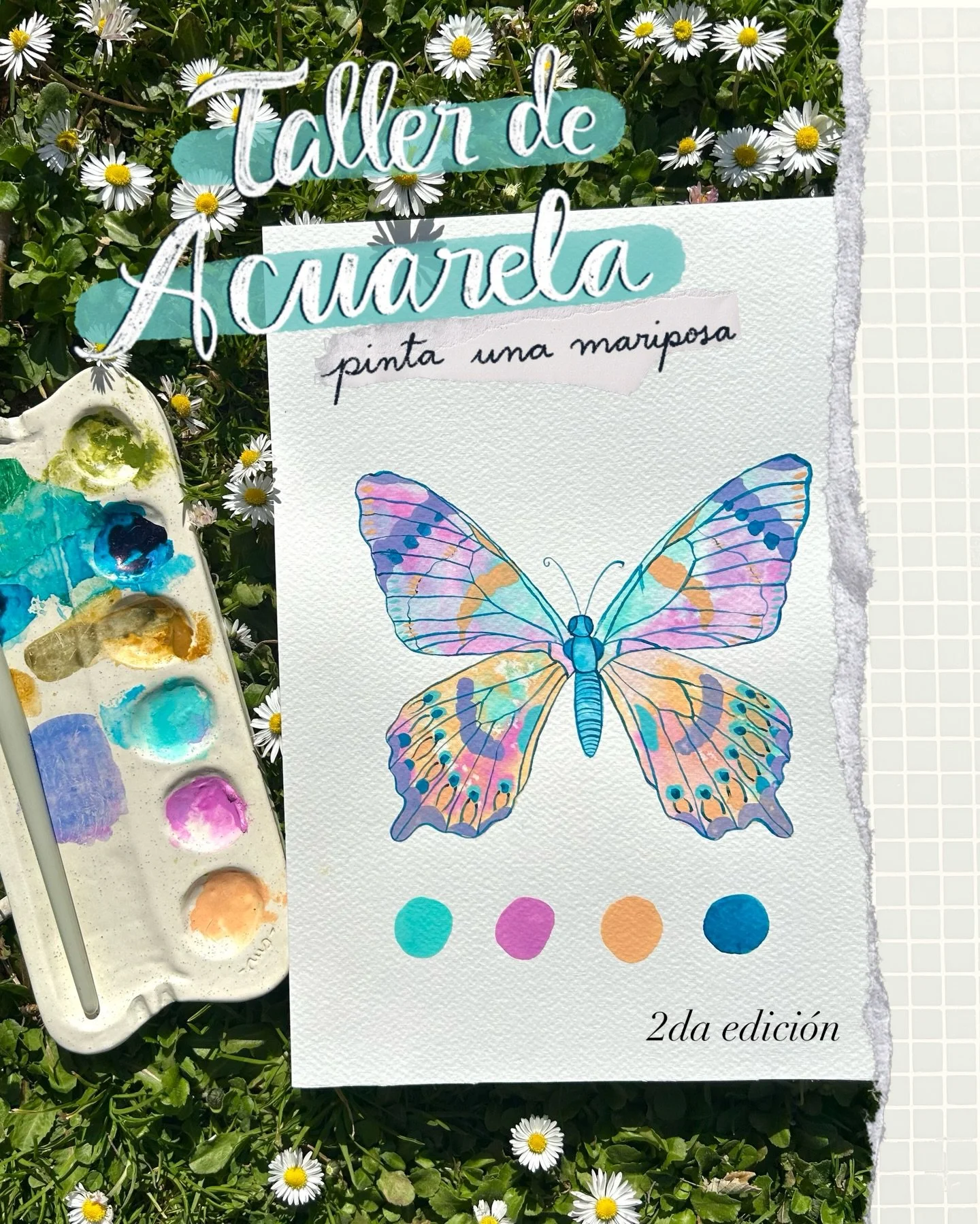 Ya tenemos fecha para el pr&oacute;ximo taller de acuarela 🦋🎨

Ser&aacute; el Sabado 30 de mayo de 10:30 a 13:30h, en @clara.ceramics 

Y si estabas buscando una se&ntilde;al para por fin aprender a pintar con acuarela, esta es.

Lo mejor, lo harem