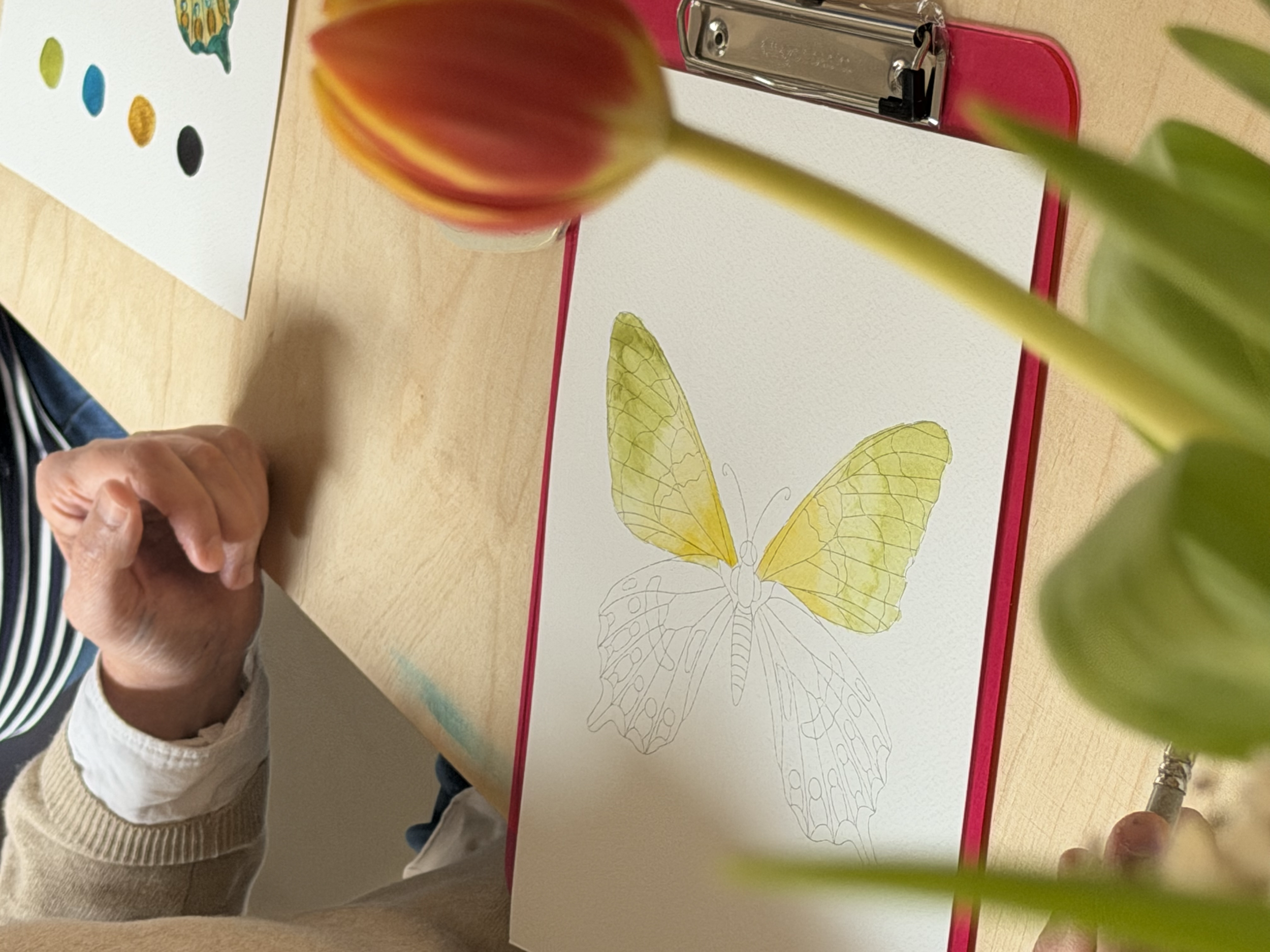 Obra pintada por una alumna de carlissima
