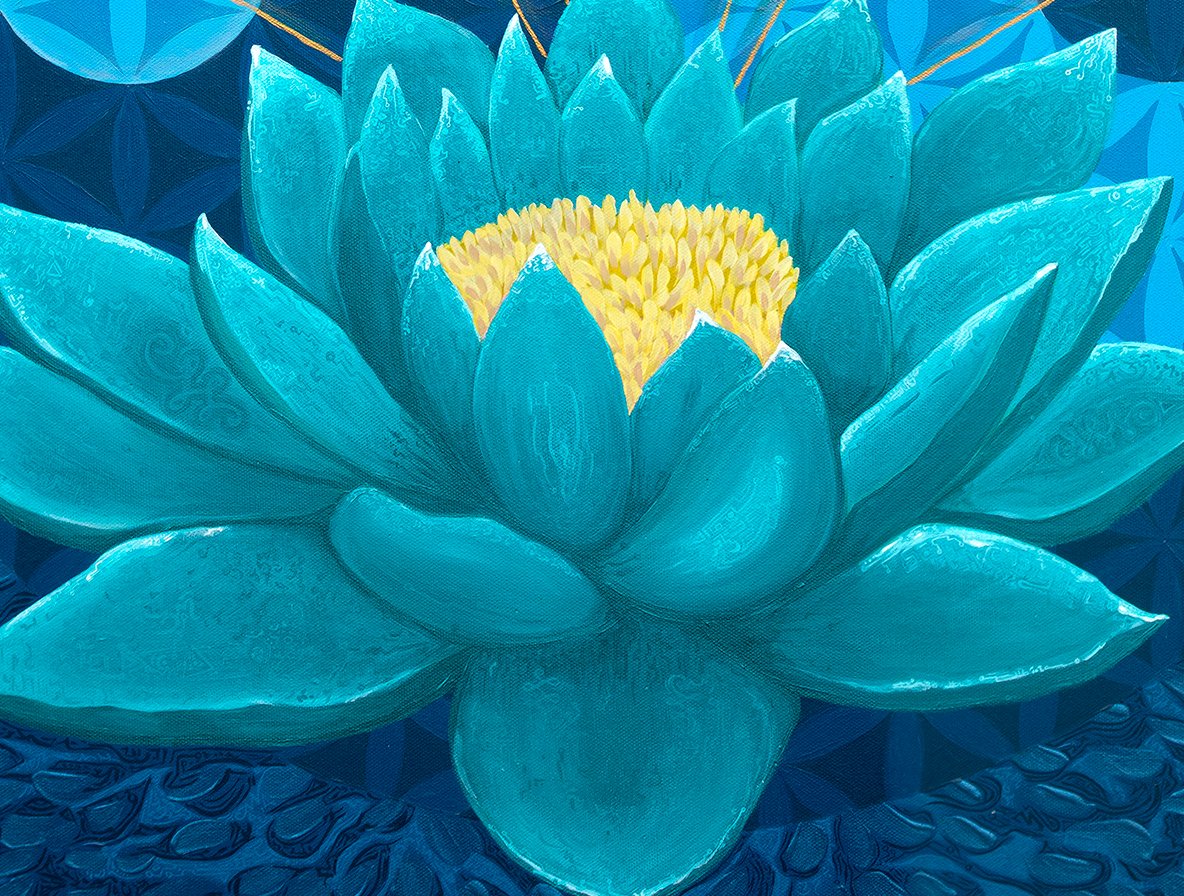 Lotus in Bloom Matte Print | Blue Lotus Rising — Blue Lotus Rising