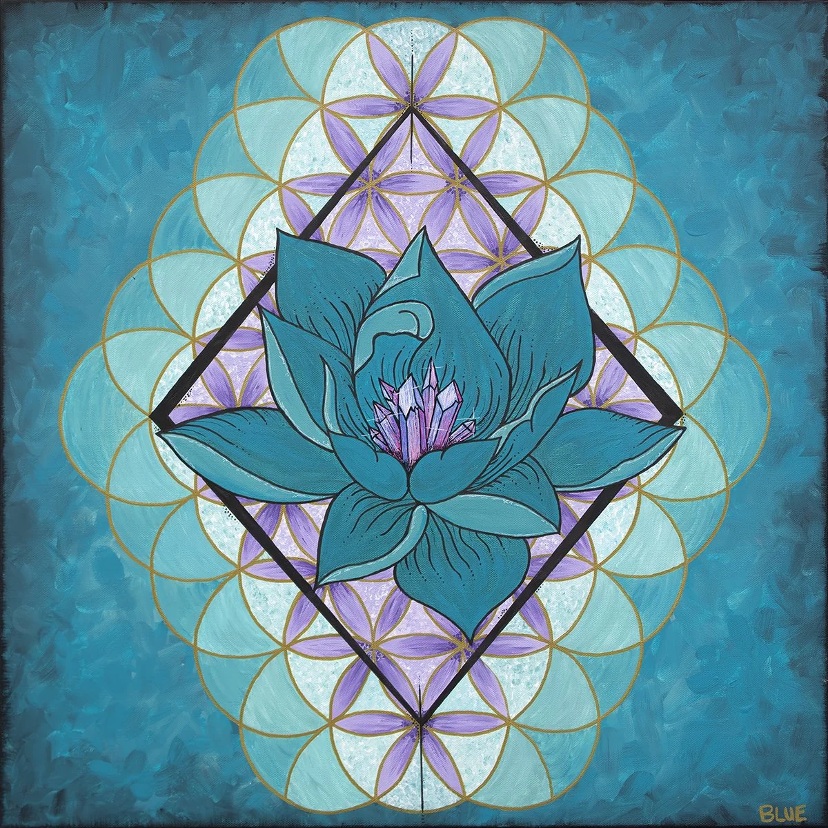 Crystal Lotus Canvas/Paper Prints