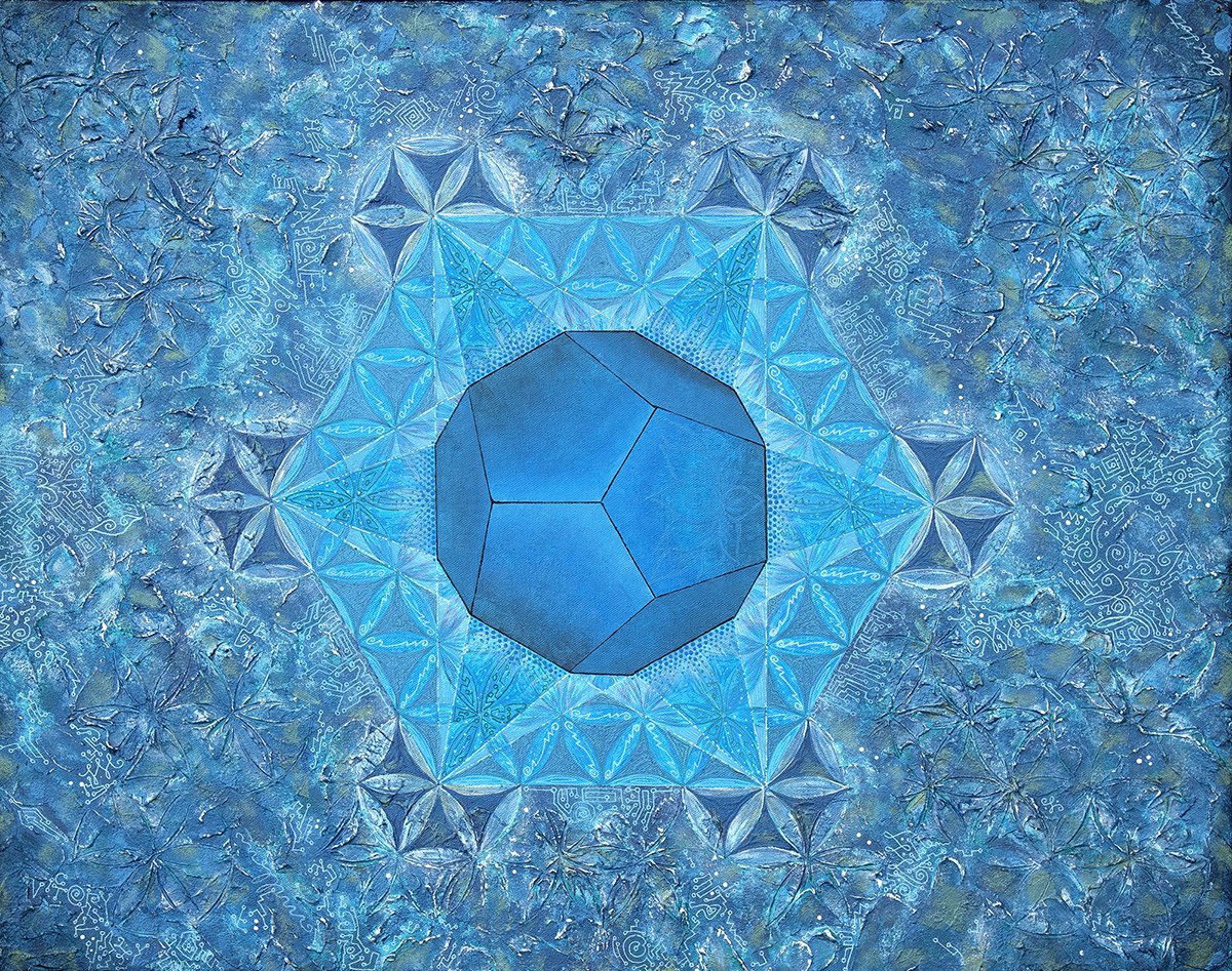 Awakening Plant medicine Artwork sacred geometry by blue lotus rising