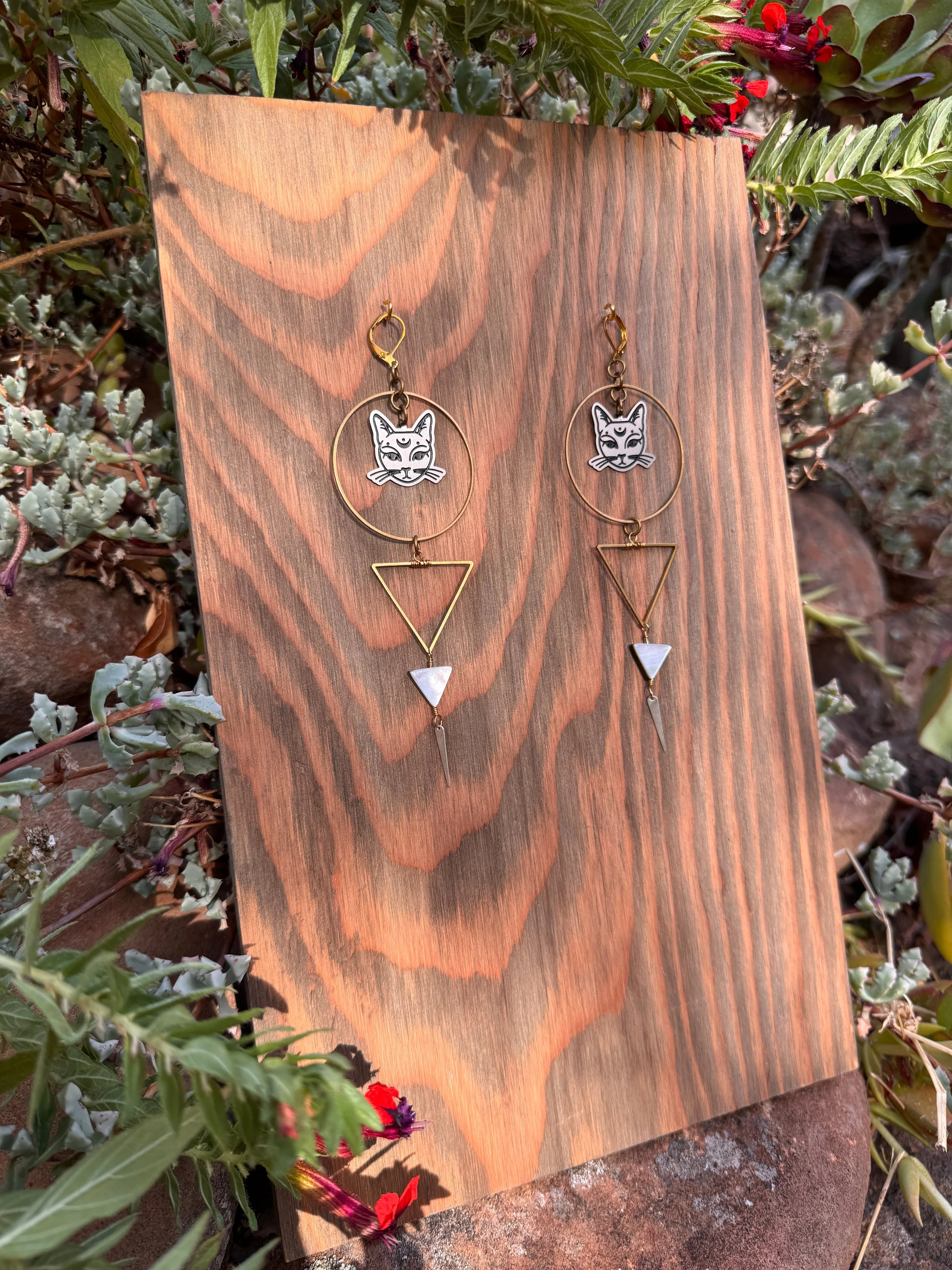 Pussycat Switchblade  | Dangle Earrings 🐈‍⬛🗡️