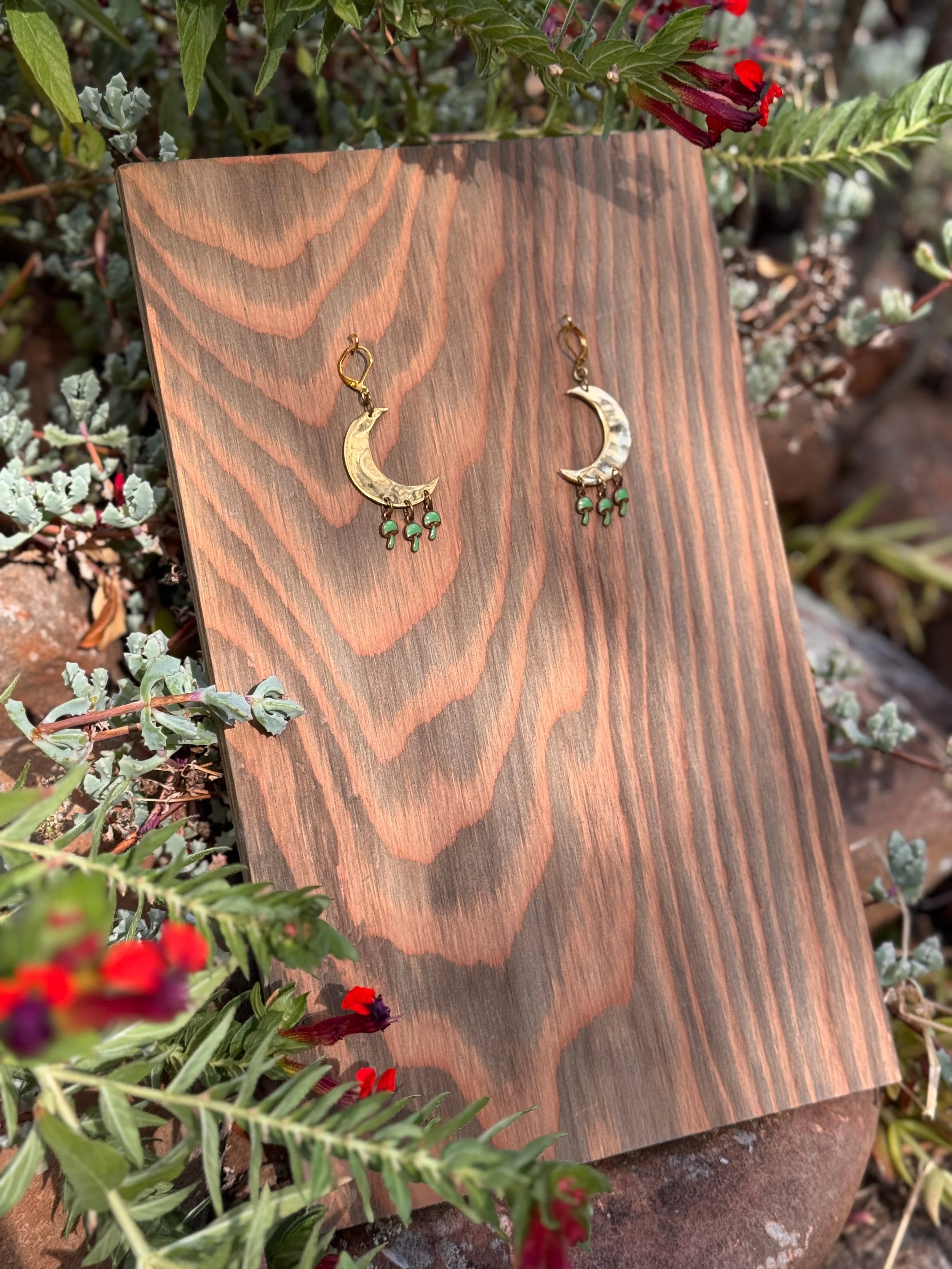 Moonshroom  | Dangle Earrings 🍄🌙 - 4.jpg