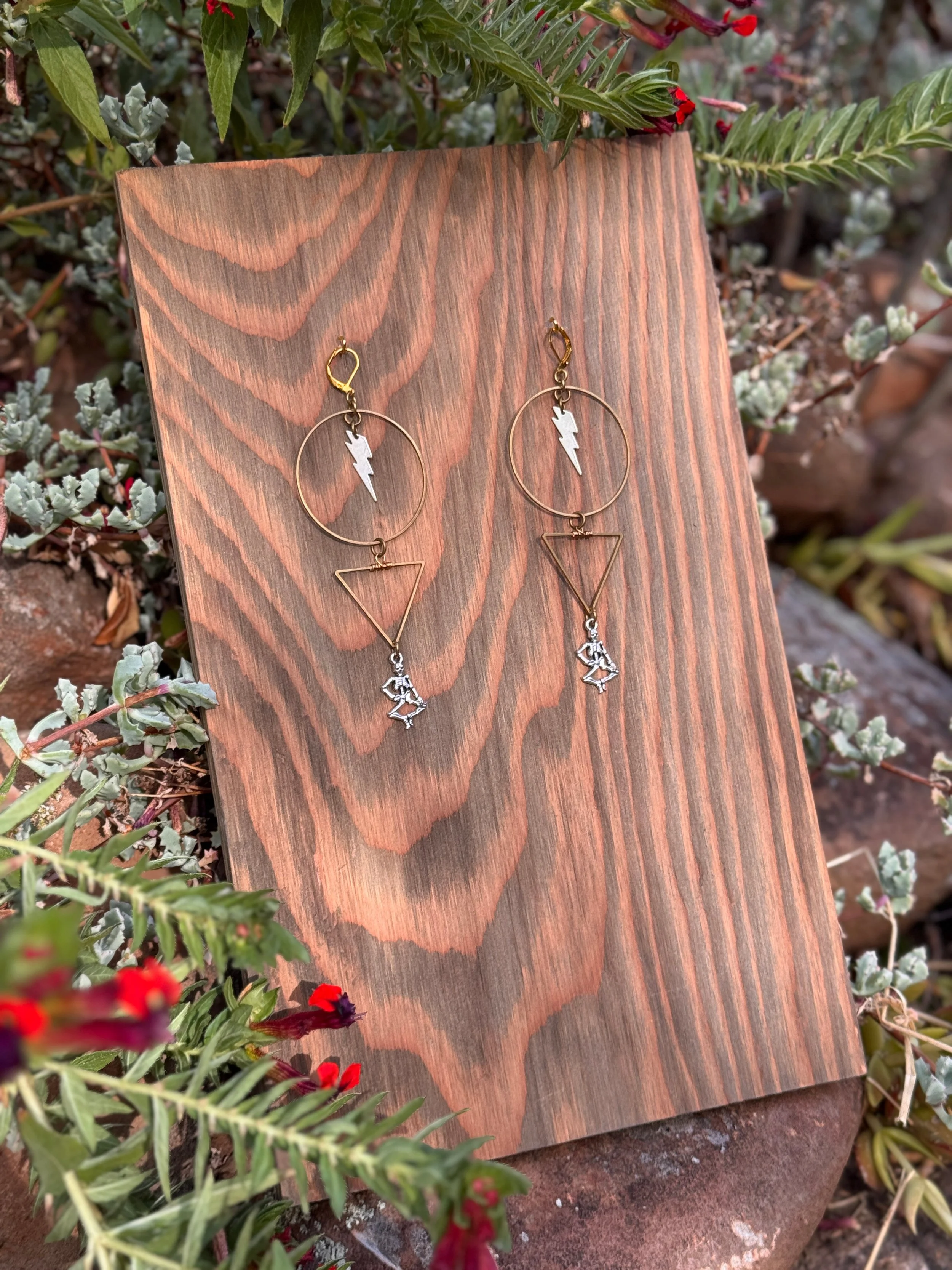 Grateful & Grounded | Medium Hoop Earrings⚡💀🌹 - 1.jpg