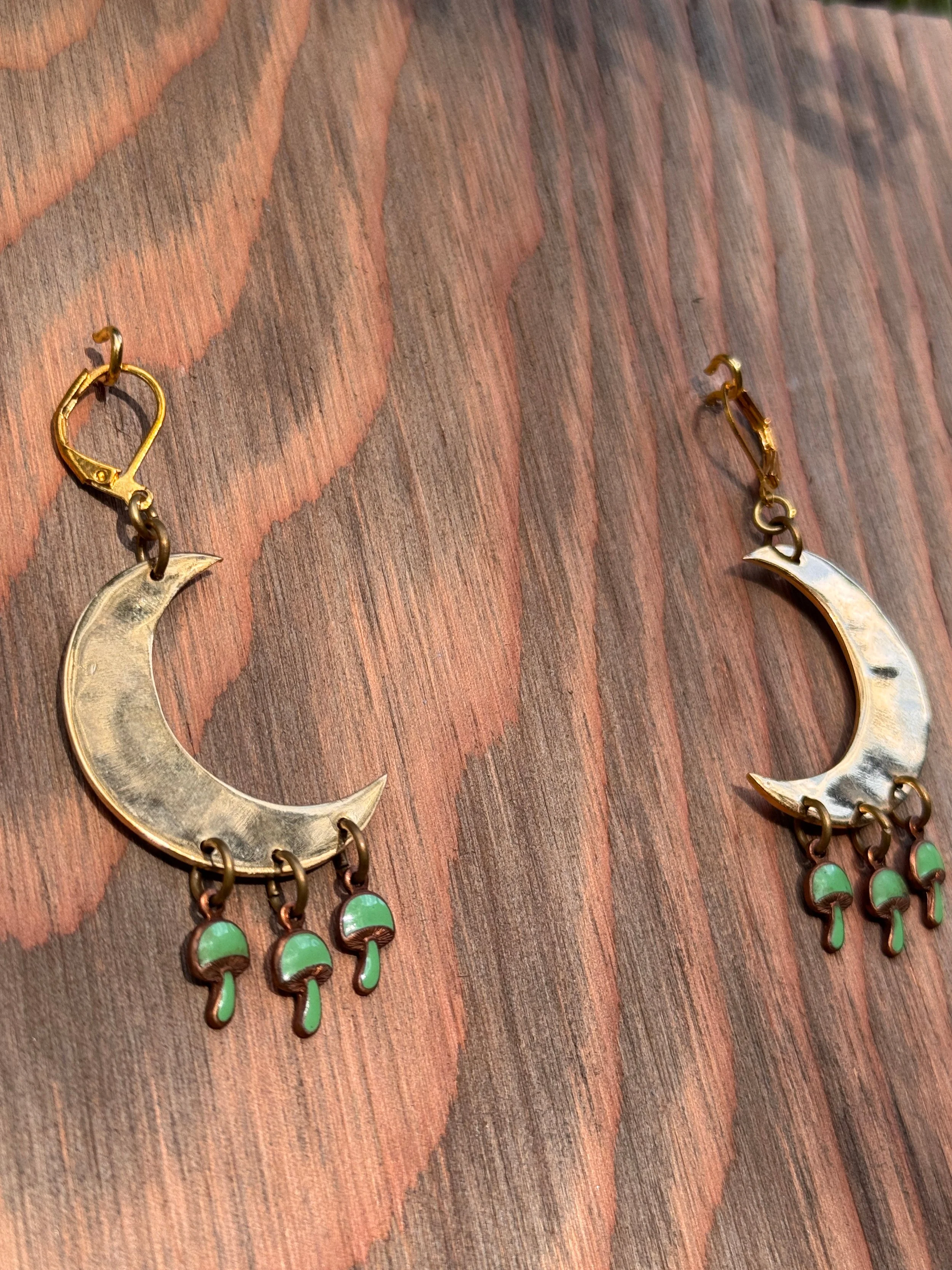 Moonshroom  | Dangle Earrings 🍄🌙 - 2.jpg