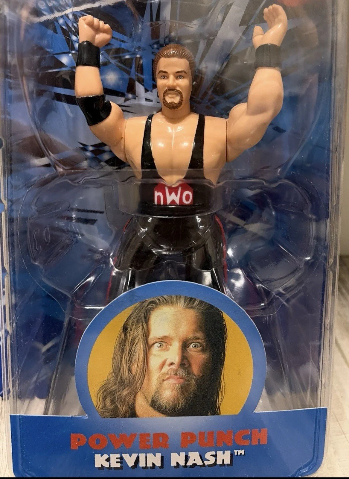 WCW NWO 1998 Power Punch KEVIN NASH Toymakers - Sealed