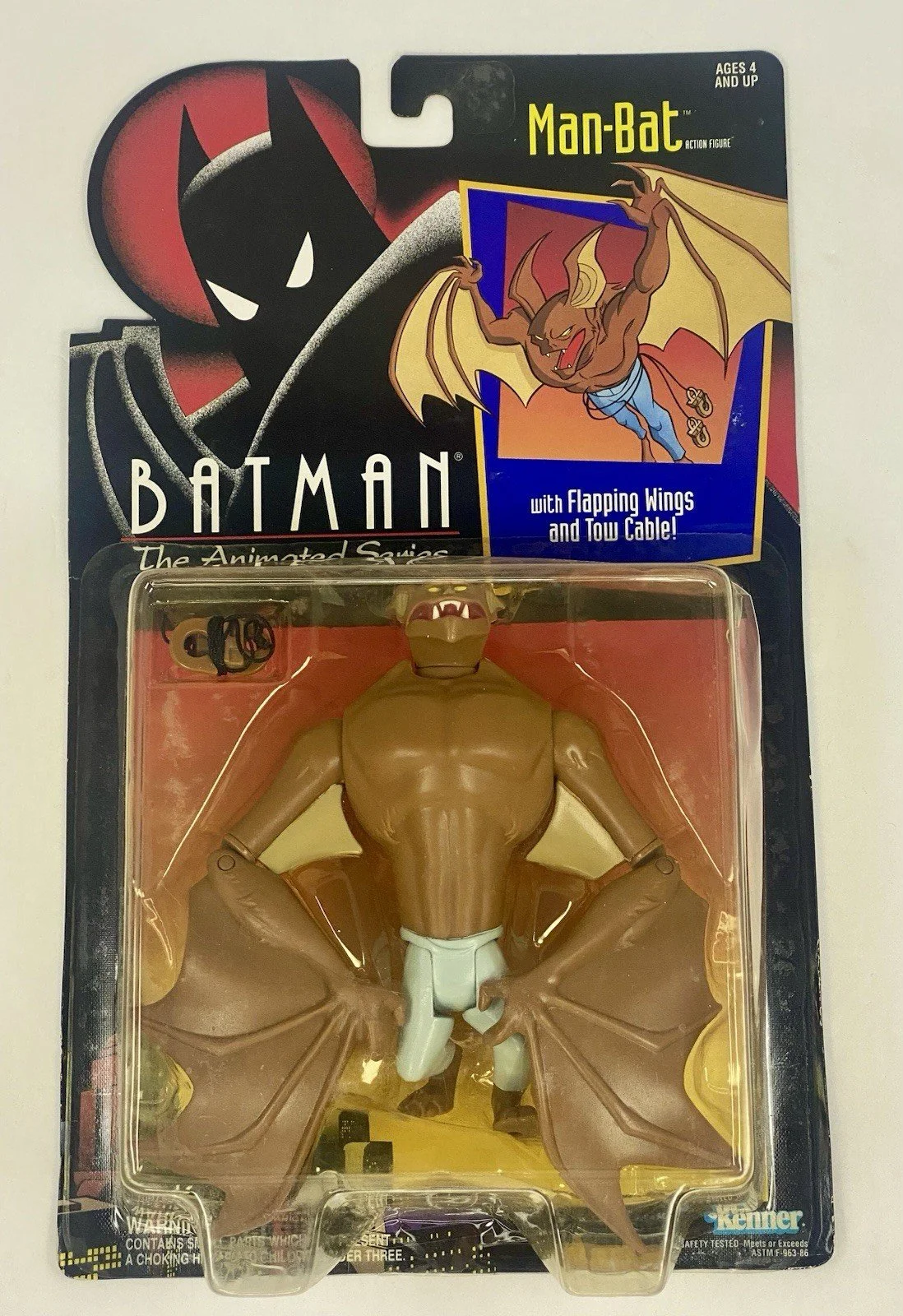 NEW – SEALED Man-Bat Action Figure Batman: The Animated Series Kenner 1992 –Vtg