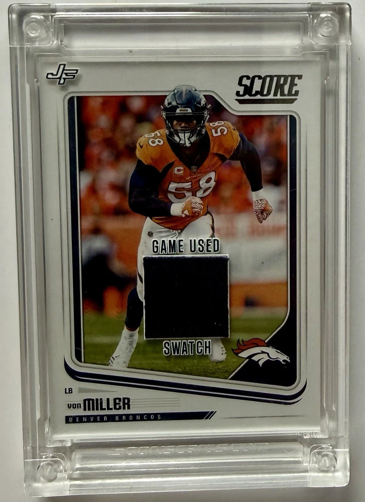 Von Miller Jersey Fusion Game Used Swatch 2014 Season