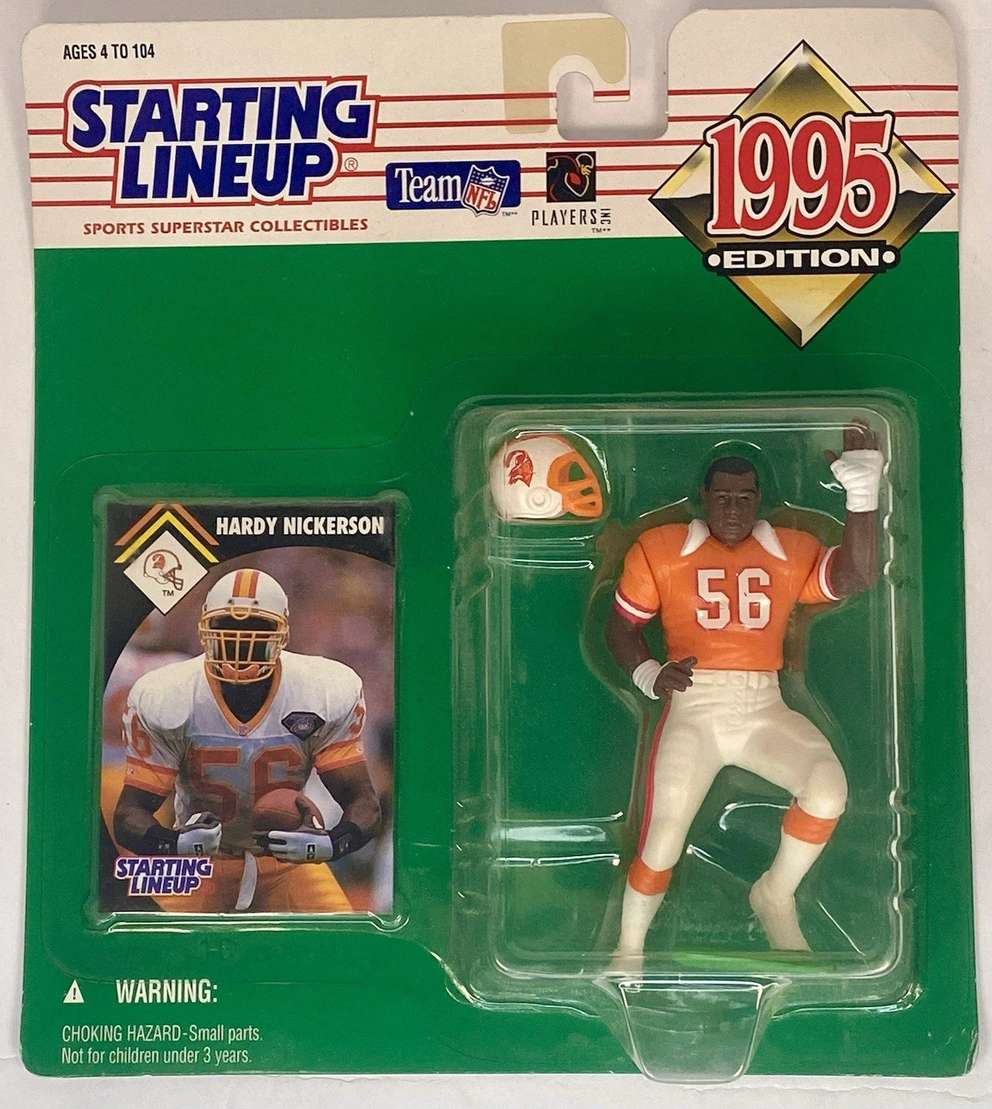 1995 HARDY NICKERSON Tampa Bay Buccaneers Rookie sole Starting Lineup football
