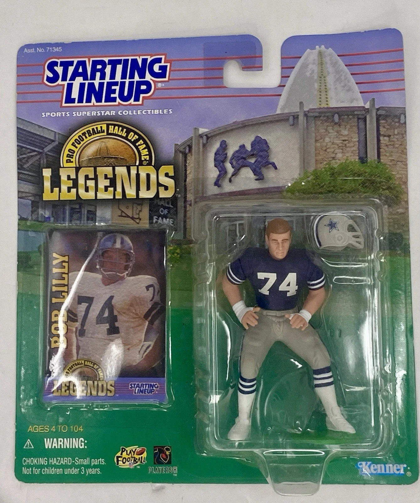 Dallas Cowboys Bob Lilly 1998 NFL Legends Starting Lineup.