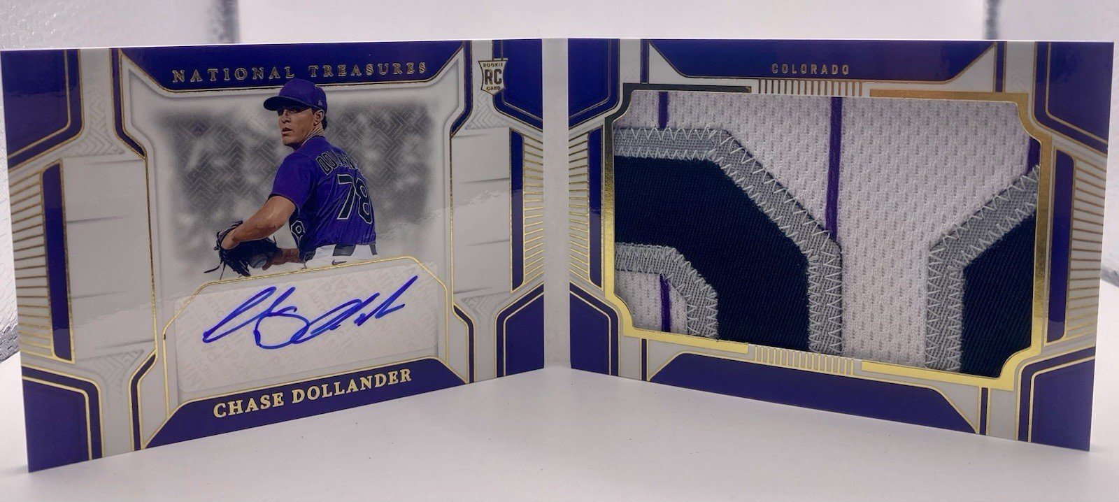 2025 National Treasures Chase Dollander Auto Signatures Material Booklet /35