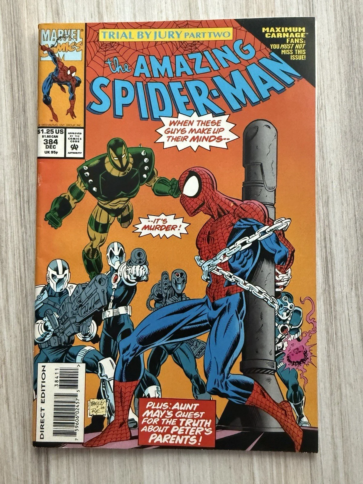 The Amazing Spider-Man #384 (Marvel Comics December 1993)