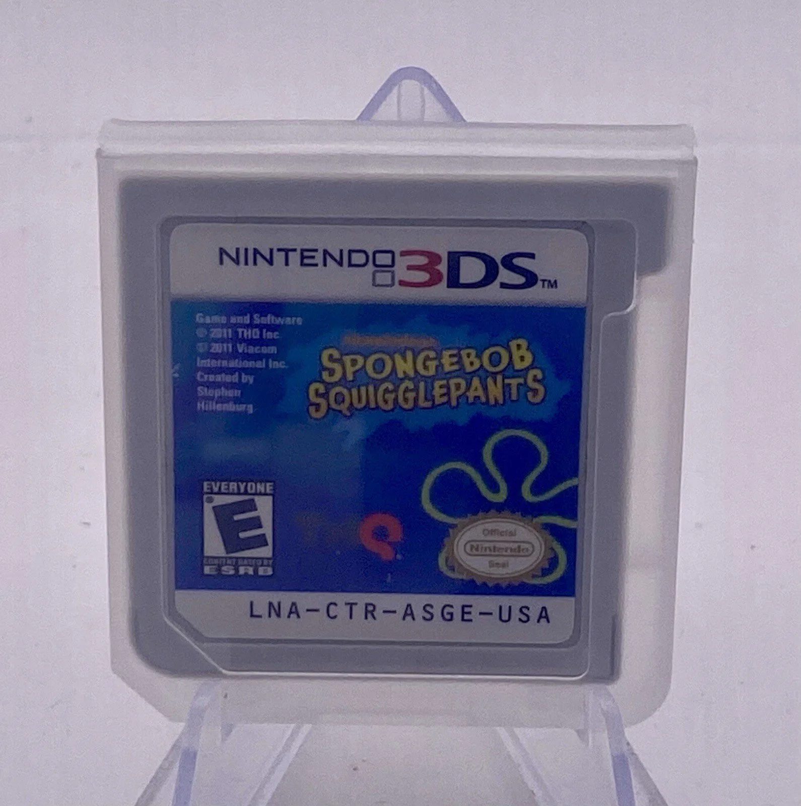 SpongeBob SquigglePants 3D (Nintendo 3DS, 2011) Authentic, Cleaned & Tested!