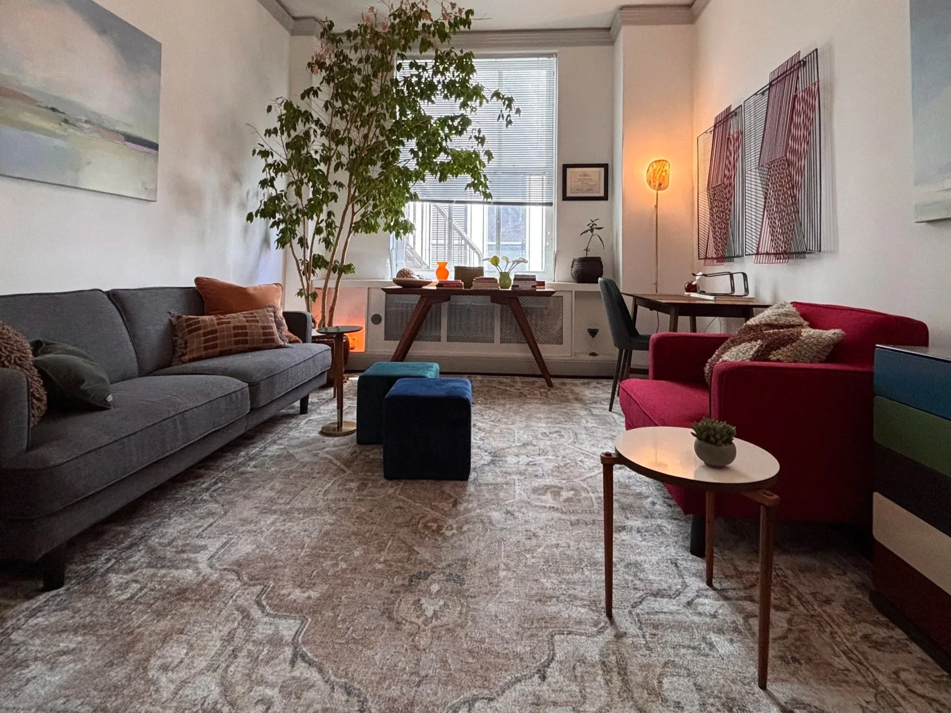 Office styled by Adrian Jacob Creative. San Francisco Interior Stylist. Interior Stylist for office spaces