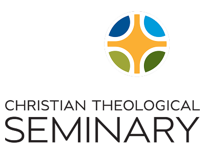 Logo of Christian Theological Seminary with a circular emblem and text.