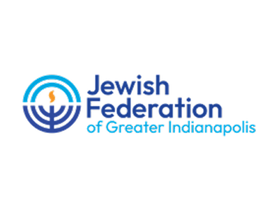 Logo of the Jewish Federation of Greater Indianapolis with a stylized menorah and flame.