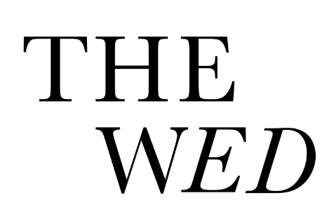 Text saying 'THE WED' in black capital letters on a white background.