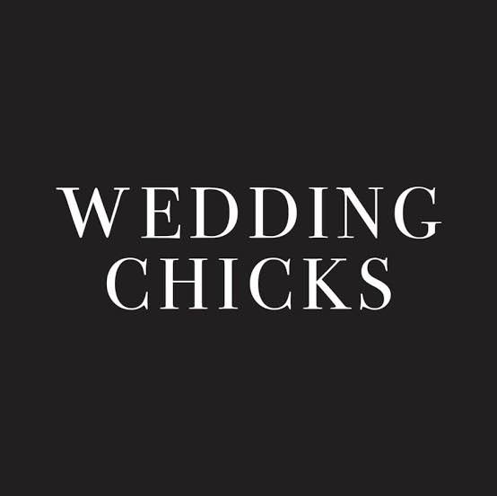 Black background with white text reading 'Wedding Chicks'.