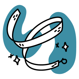 Stylized illustration of a blue face with closed eyes, wearing a mask, and a small sparkle near the eye.