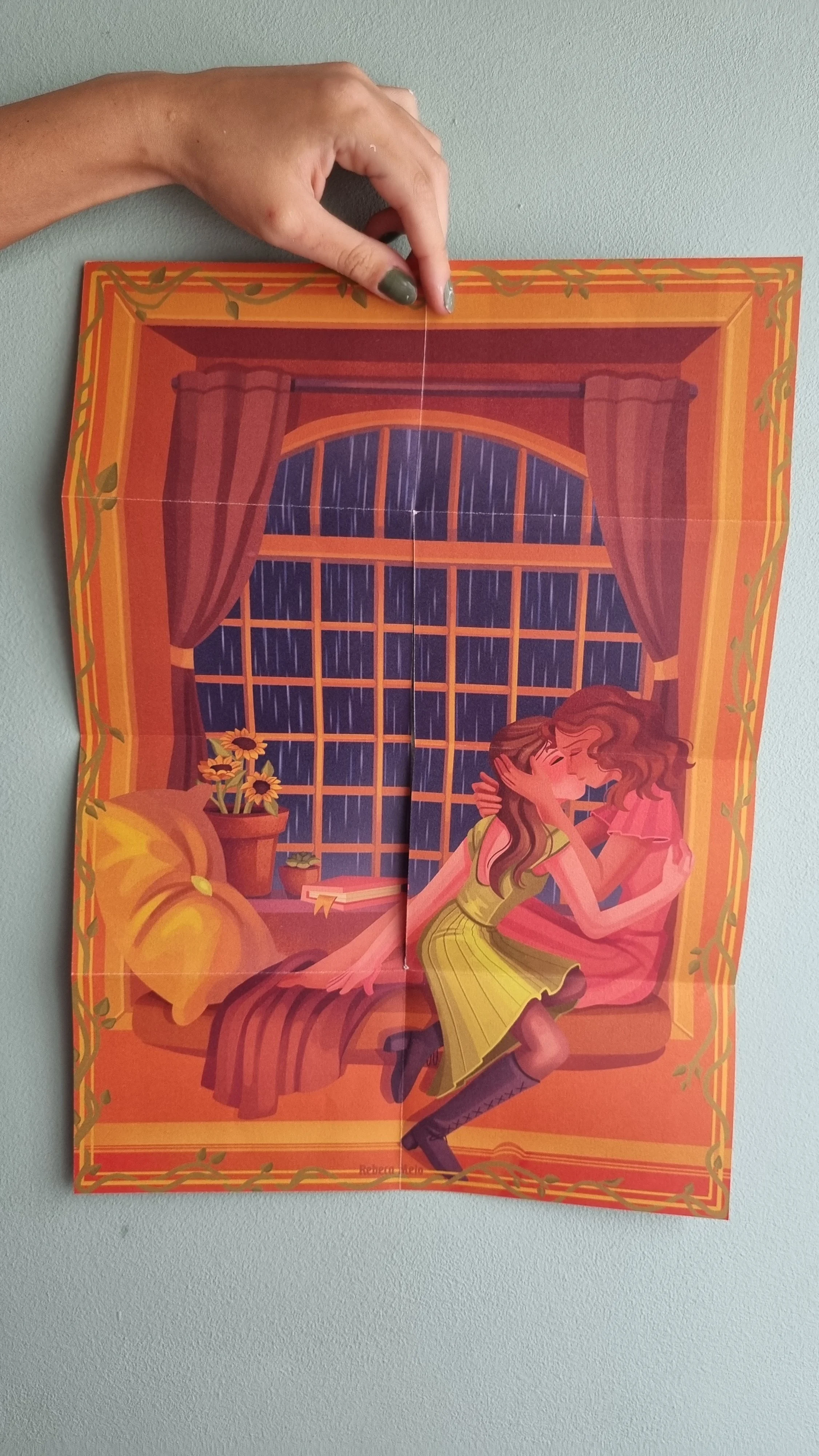 Poster que é revelado ao abrir o zine por completo