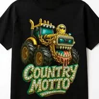 Country Motto Tractor Shirt
