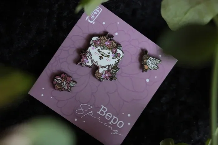 Bepo spring Enamel Pins