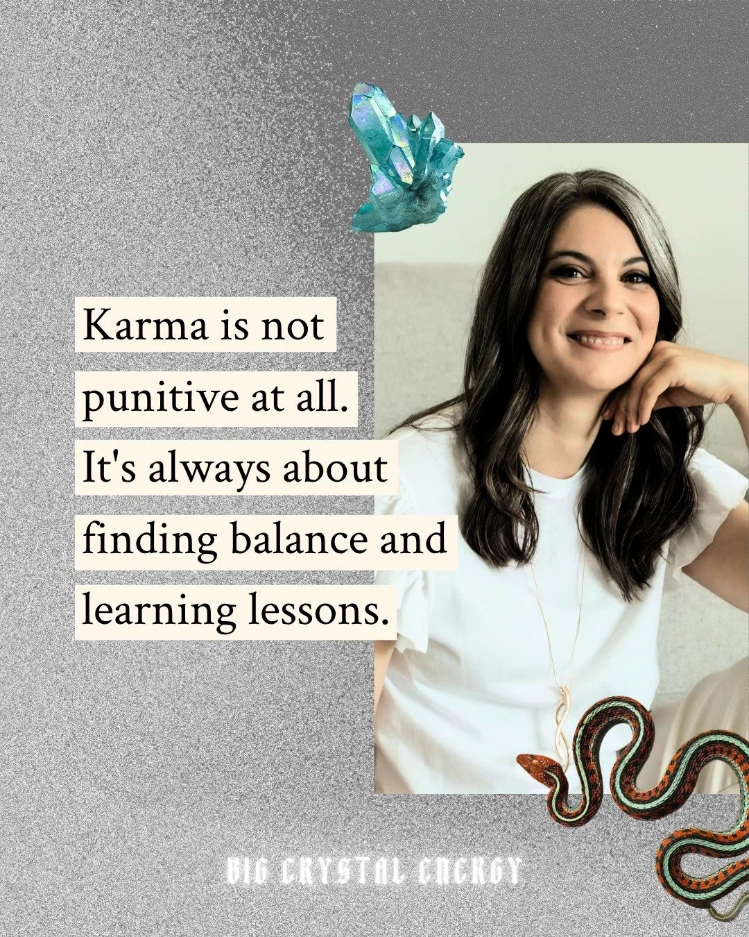 Everyone thinks they understand karma.

Almost no one actually does.

This week on Big Crystal Energy, I'm sitting down with Meli from Meli Guidance, a past life psychic, certified Akashic Records reader, and channeling coach and she completely disma
