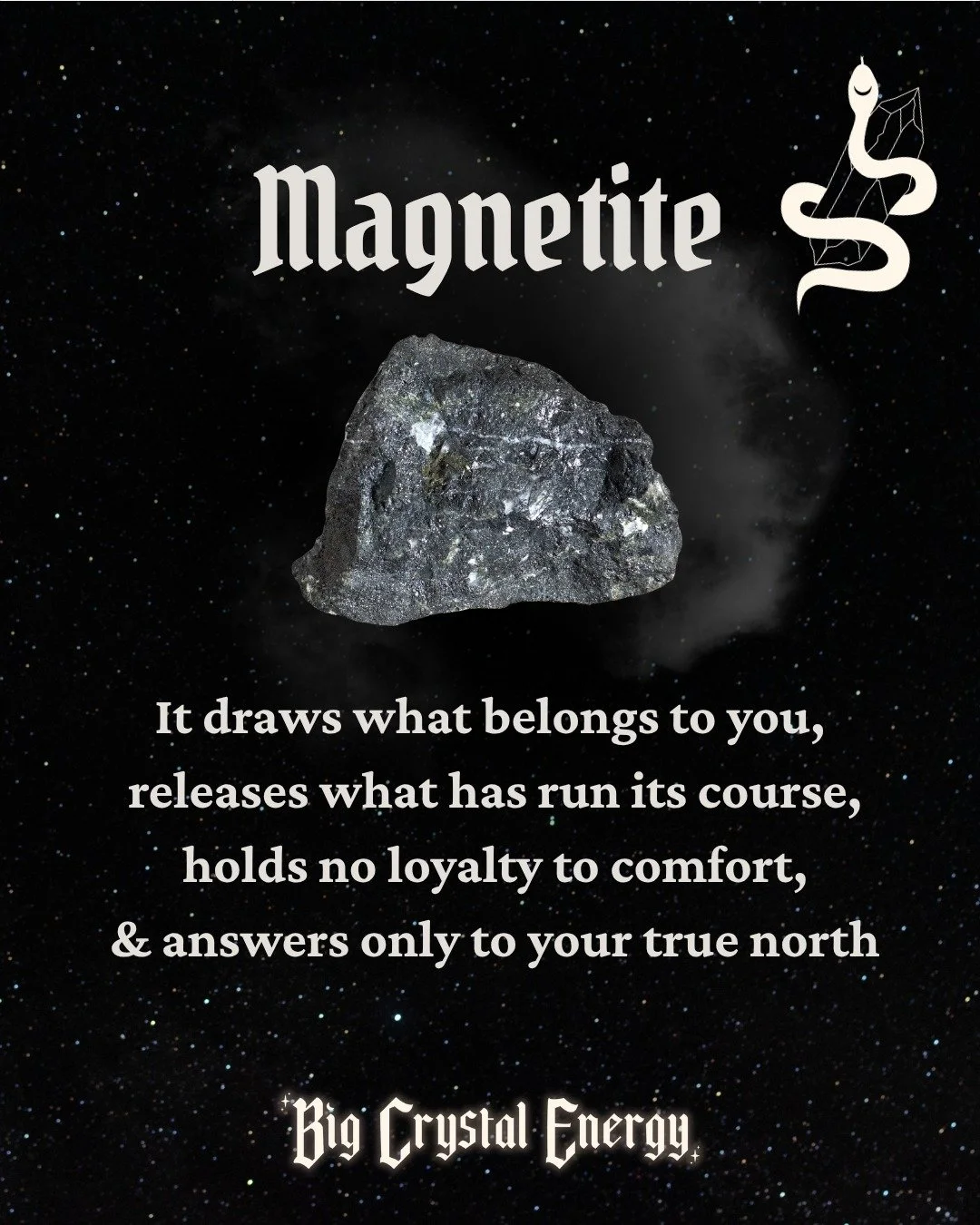 Magnetite is magnetic before it is symbolic. That distinction changes everything else about how you work with it.

This week's episode traces how a rock with a real, measurable pull became a stone tied to love, money, direction, and finding your way 