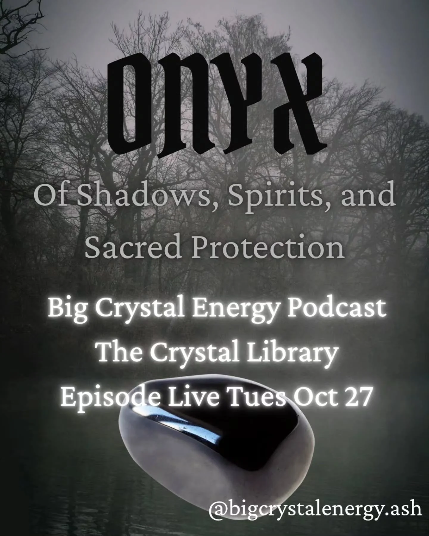 For the Season 2 finale of The Crystal Library, I'm exploring the mysterious world of onyx&mdash;a stone steeped in ancient folklore, mourning traditions, protective magic, and the courage to confront our own shadows.

What better way to close out th