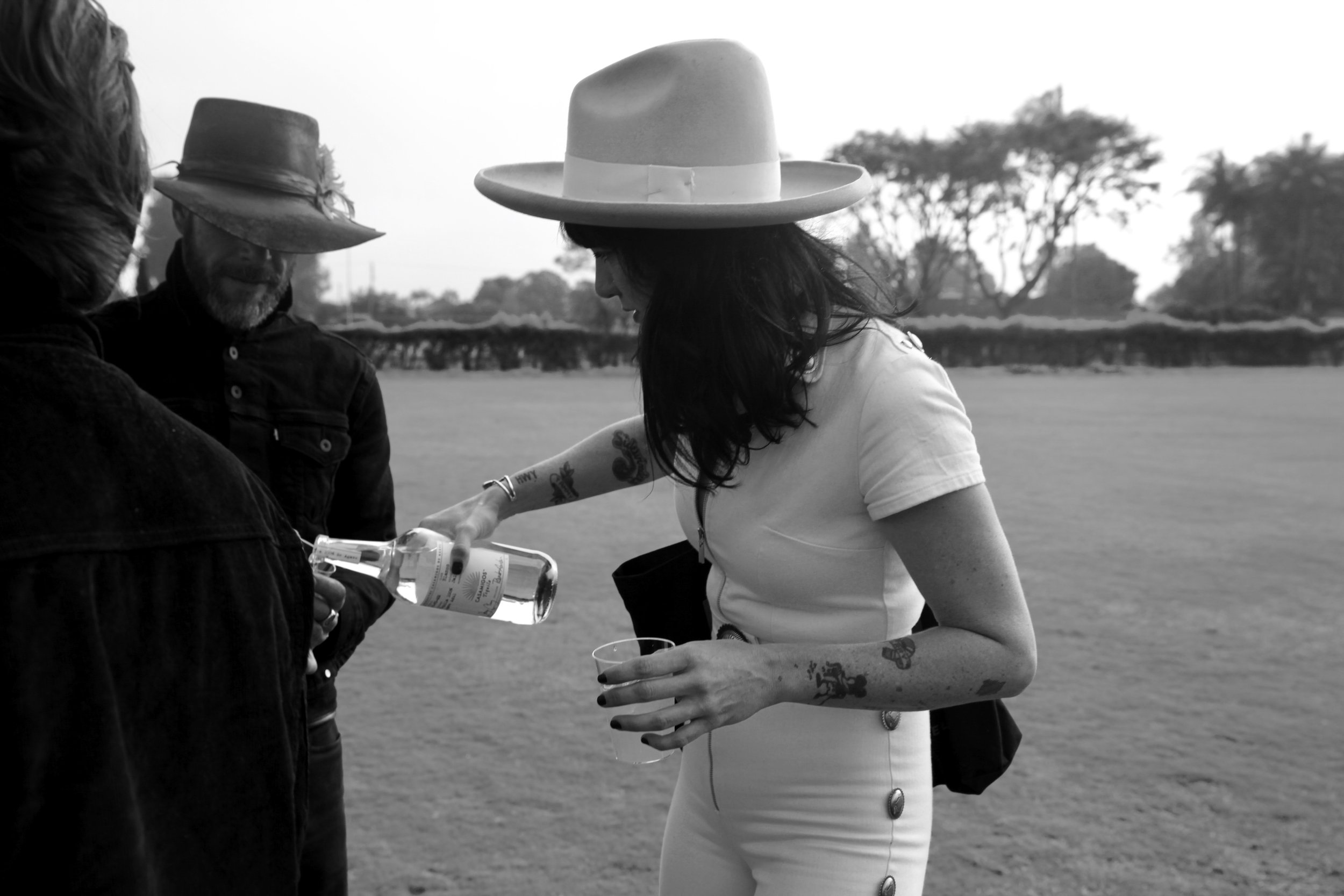 Artist Nikki Lane before a show in California 