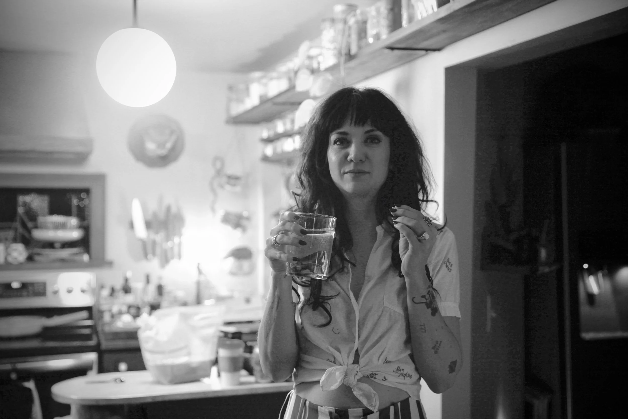 Artist Nikki Lane at her home in Nashville
