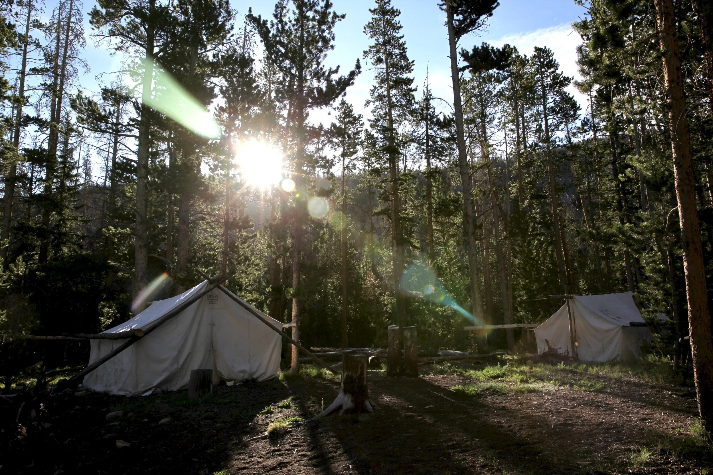 Outfitter camp near Dubios, Wyoming 