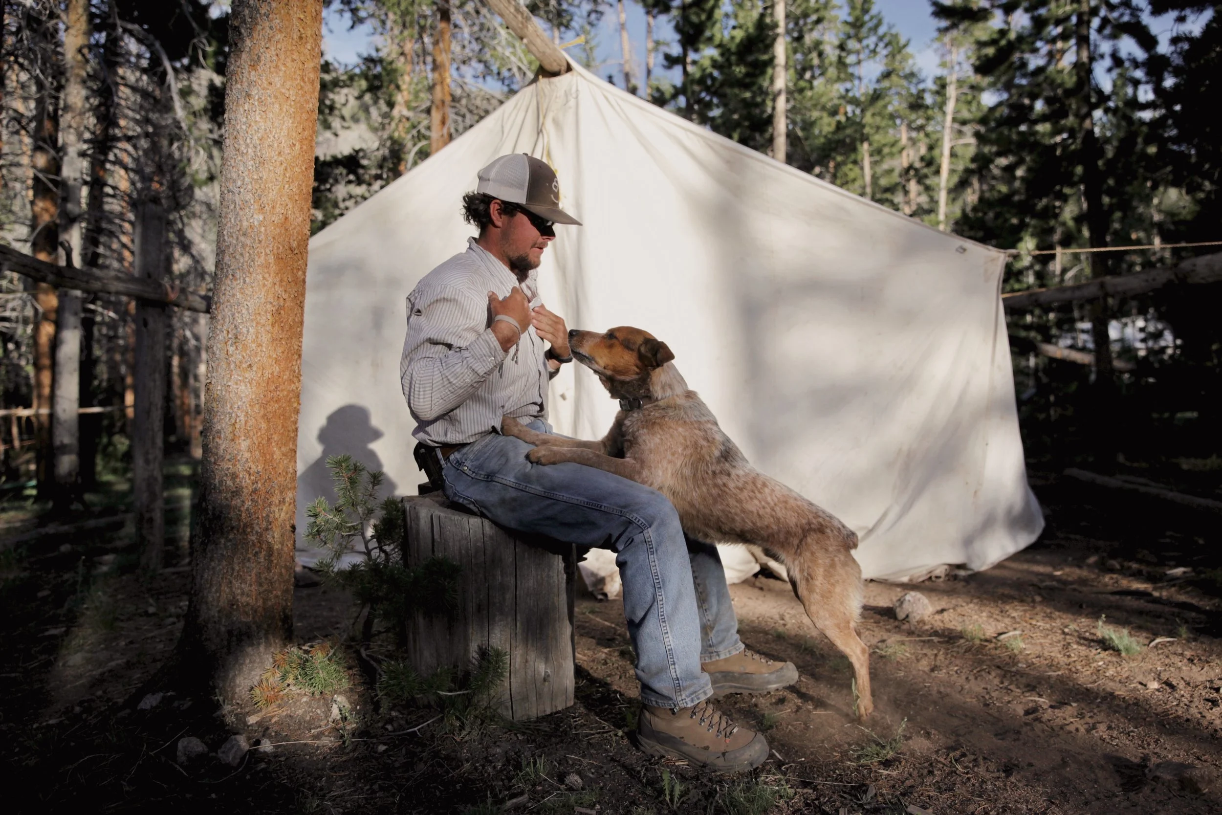 Outfitter camp near Dubios, Wyoming 