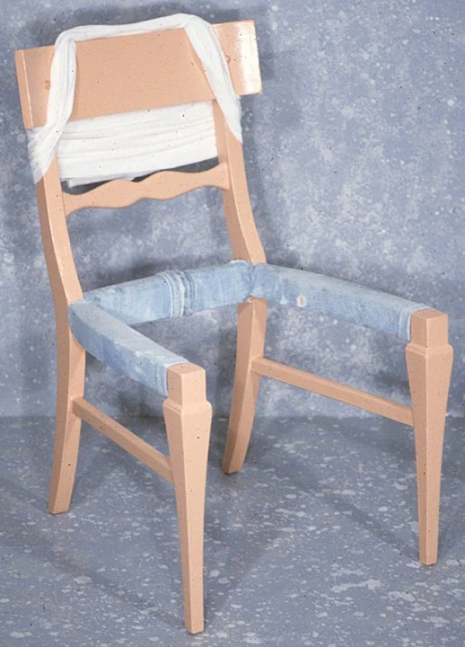 Dude, 1991, painted wood, 32 x 18 x 22