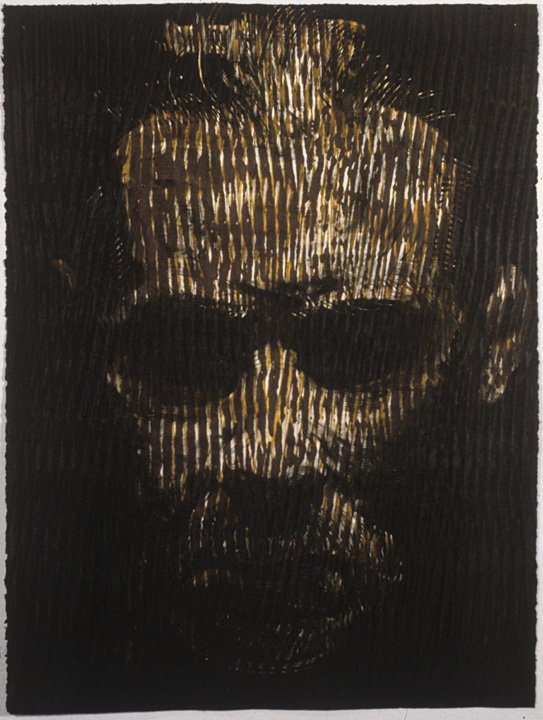 Untitled (portrait), 1995, monoprint, 30 x 22