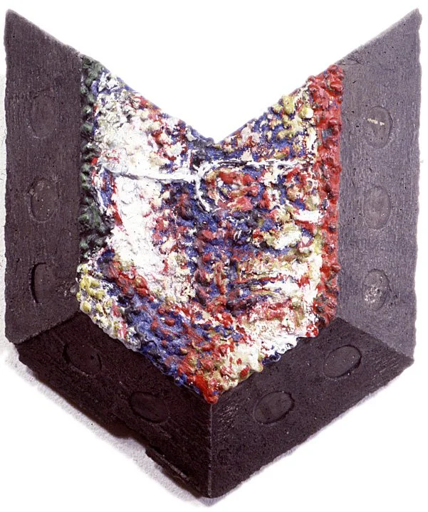 Dad and His Beard, 1987, mixed media, 11.5 x 10 x 2.5