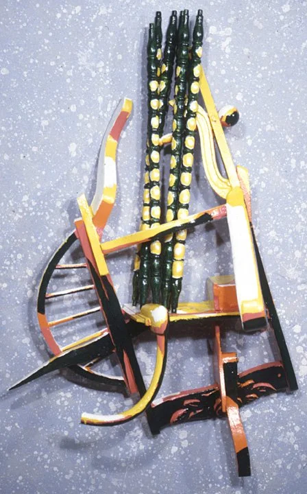 Rearrangement, 1991, painted wood, 43 x 27 x 13