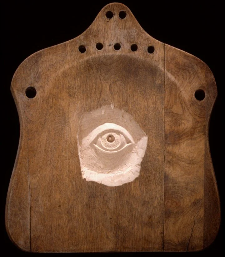 Untitled (eye), 1990, carved wood