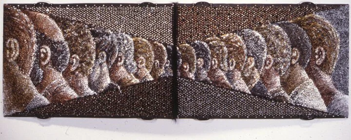 Passing, 1988, mixed media, 36 x 109 x 13.5