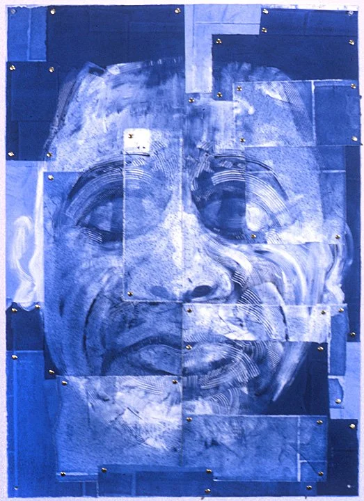 Reconstruction, 2003, monoprint assemblage, 41.25 x 29.5