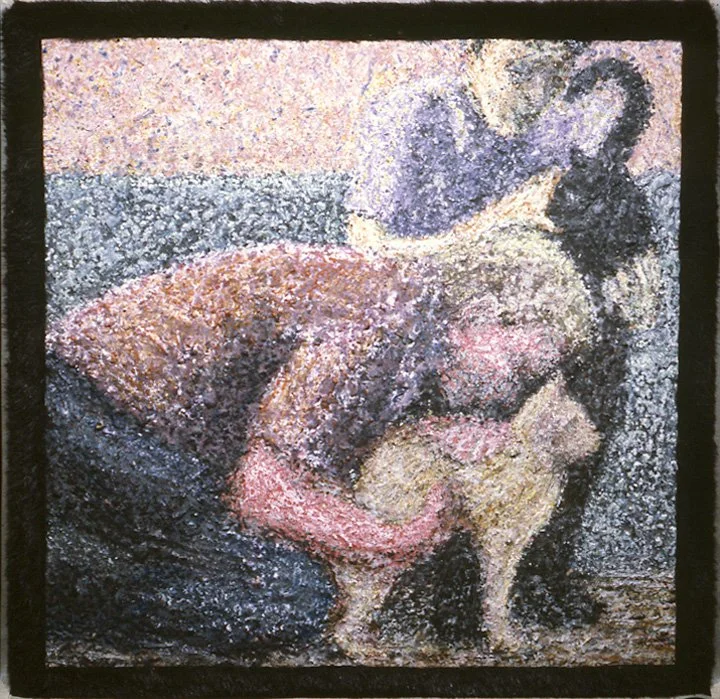 Cats, 1985, mixed media, 40 x 40
