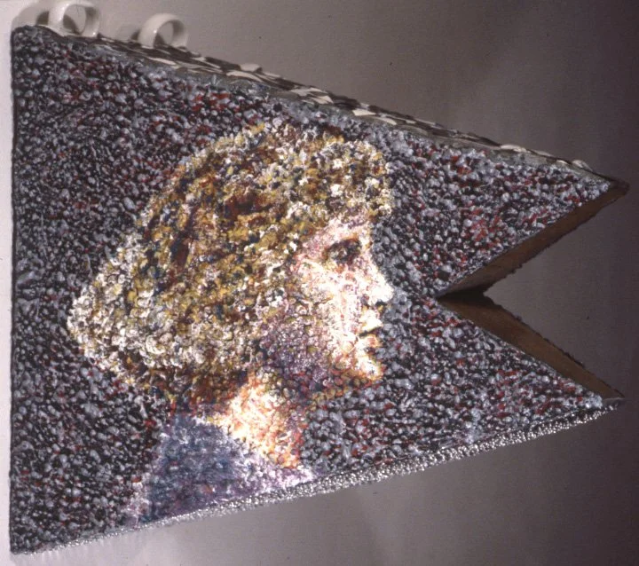 Shoulder to Shoulder, 1987, mixed media, 21 x 11.5 x 21.5