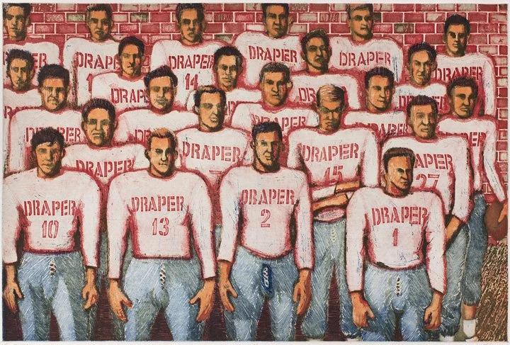 Football, 1982, 23.5 x 35