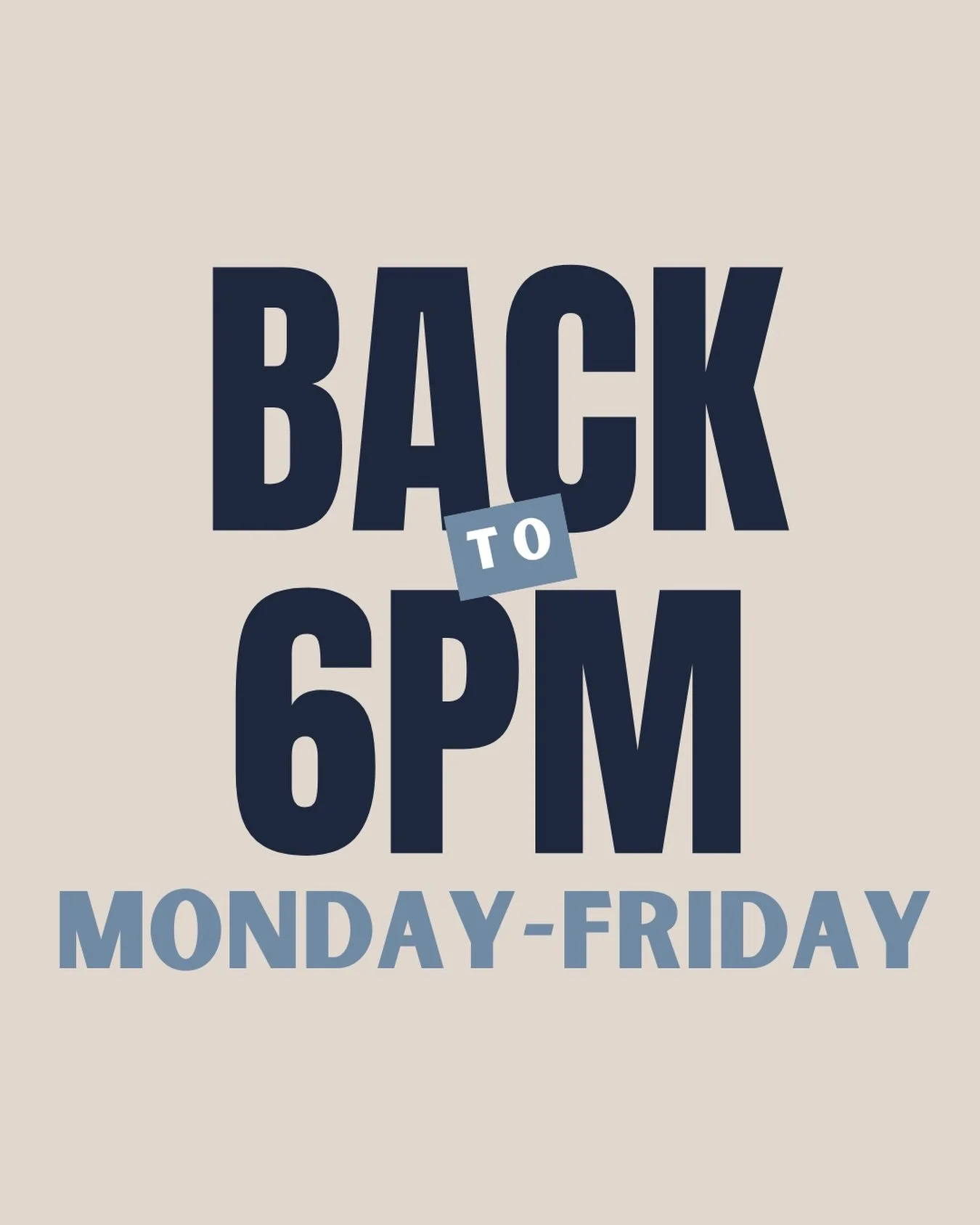 Transparency matters to us 🤍

Back in November, we tried extending our hours until 8PM. Between the cold weather, holiday season, and quieter nights, we unfortunately didn&rsquo;t see the turnout we hoped for &mdash; and the later nights began takin