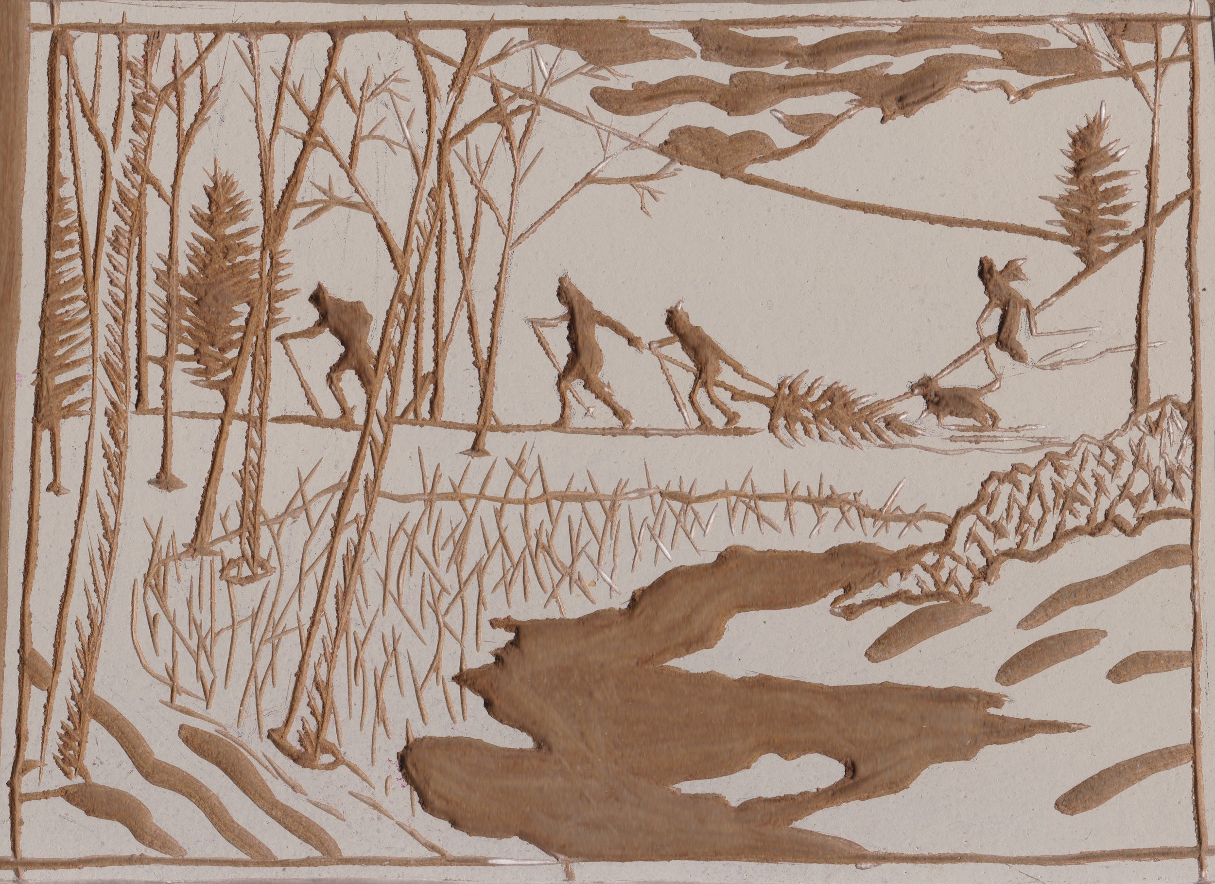 Linoleum block prink, 1985