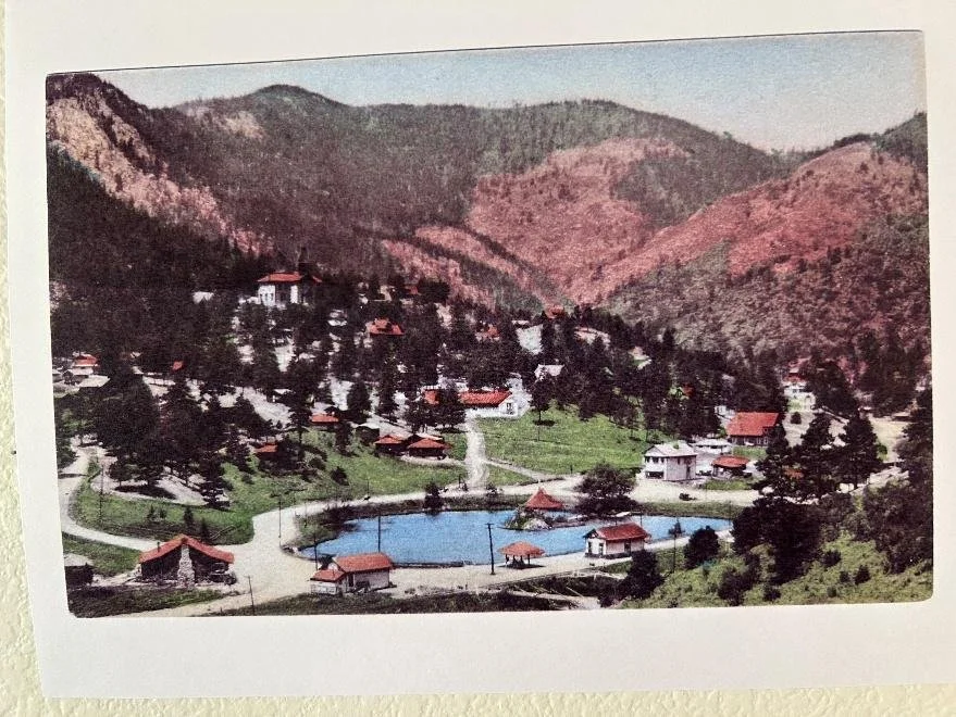 This view is from Red Butte, which used to be called “Red Devil.” Circa 1930s. Trees were sparse on the slopes then compared to the tree cover at this time.