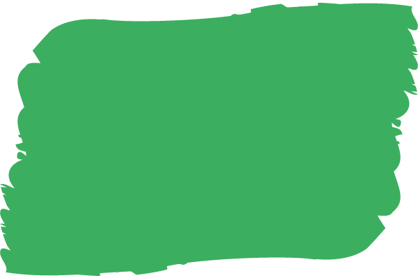 Green paint swatch or brush stroke.