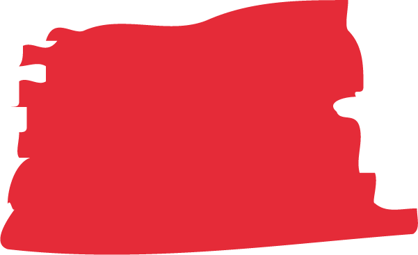 Silhouette of a hamburger with cheese, tomato, lettuce, and a sesame seed bun