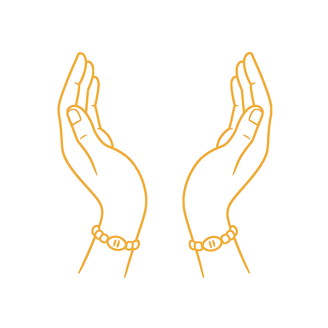Hands raised in prayer representing traditional Ifá ceremonies and rites.