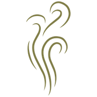 Line art drawing icon of steam